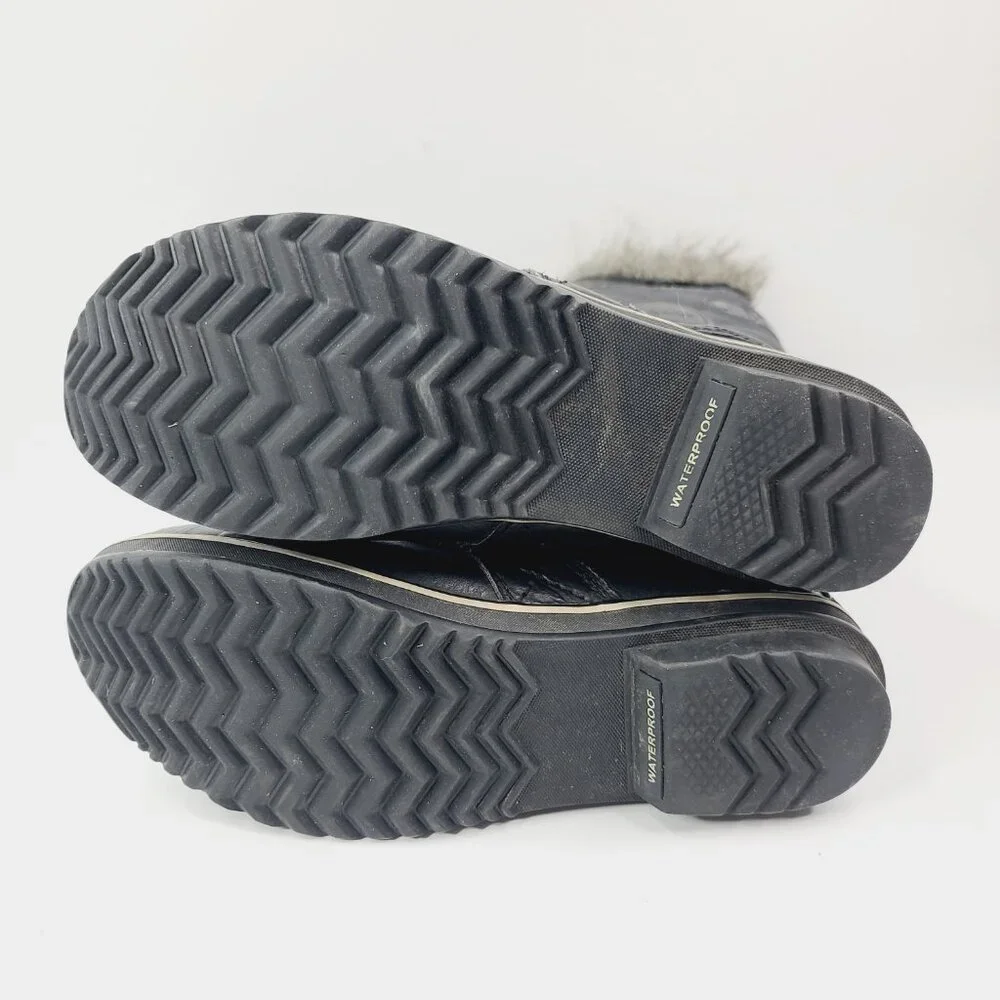 Sorel Women's Black Stone‎ Tofino II NL2332-010 Mid-Calf Snow Boots Size 9.5